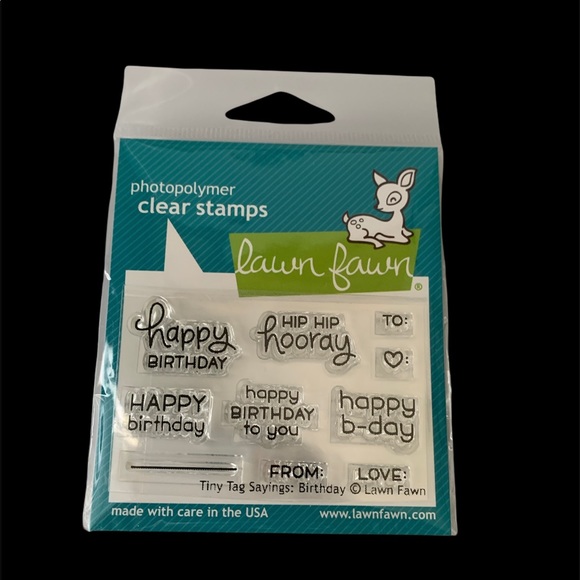 Lawn Fawn clear stamps Pumpkin spice Happy birthda - Picture 6 of 7